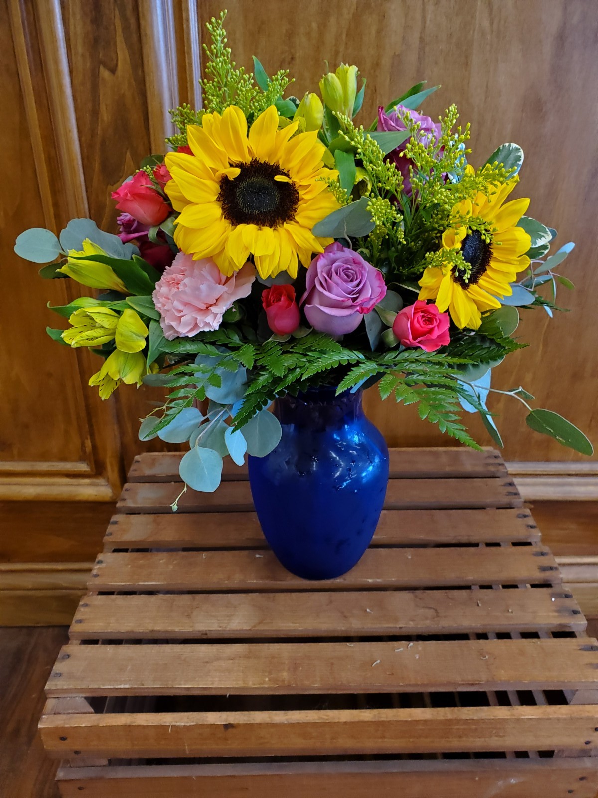 Lutz Vase Arrangement Sunshine