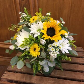 Sunny Sunflowers Cube