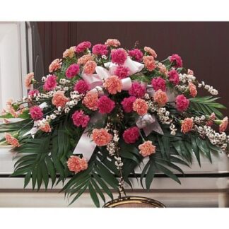 Lutz Pink Carnation Casket Spray