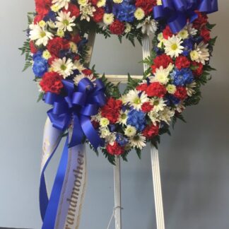Lutz Patriotic Heart Spray