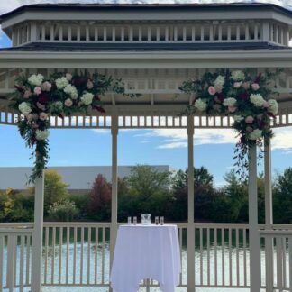 Arch Blush & Burgundy Swags