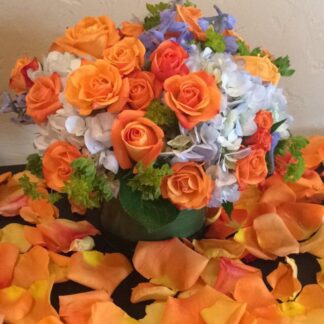 Orange & Blue Centerpiece