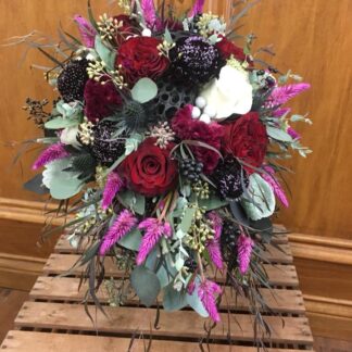 Burgundy & Purple Cascading