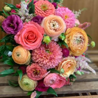 Coral Romance Bouquet