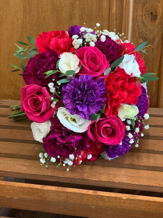 Hot Pink & Purple Bouquet