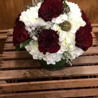 Red Heart Rose Centerpiece
