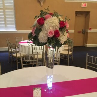 Tall Pink Garden Centerpiece Mix