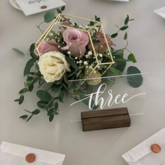 Vintage Roses in Gold Terrariums