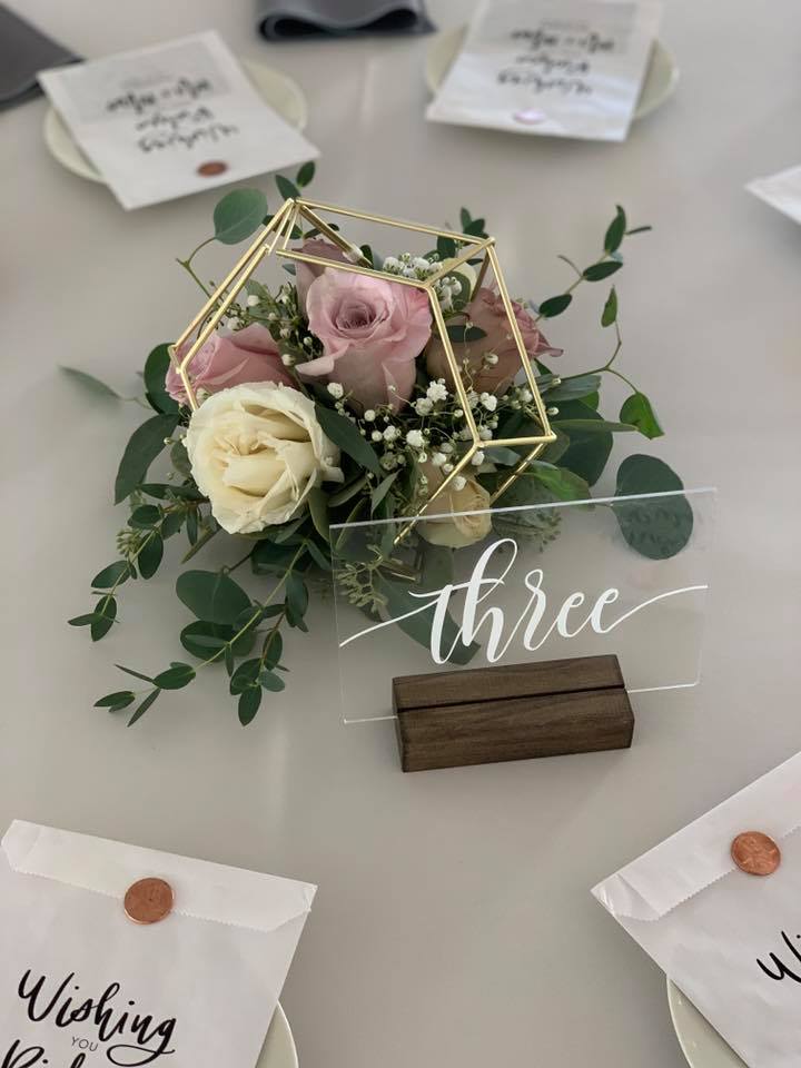 Vintage Roses in Gold Terrariums