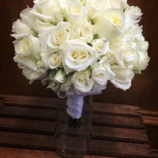 Classic White Rose Bouquet