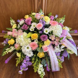Lutz Spring Blooms Casket Spray