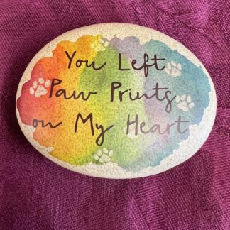Tiny Paw Prints On My Heart Pet Stone