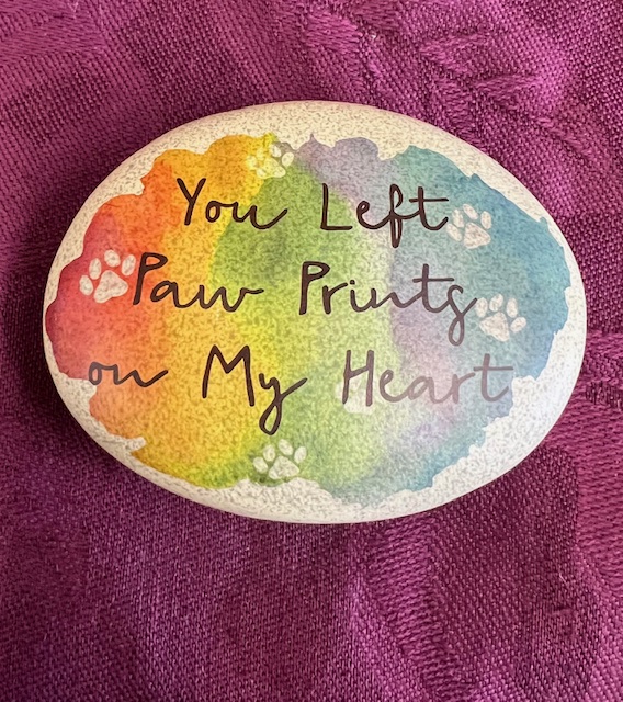 Tiny Paw Prints On My Heart Pet Stone