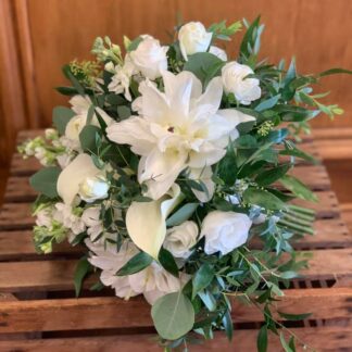 White Rose Lily Bouquet