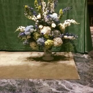Blue, White & Green Altar