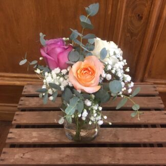 Rose Mason Jars