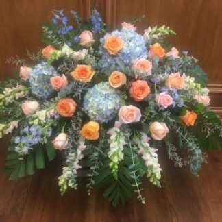 Lutz Hydrangea Casket Spray