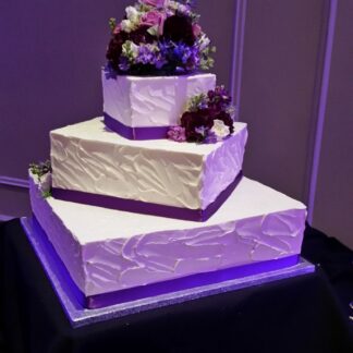 Purple Mix Cake Flowers