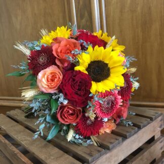Sunflowers & Wheat Bouquet