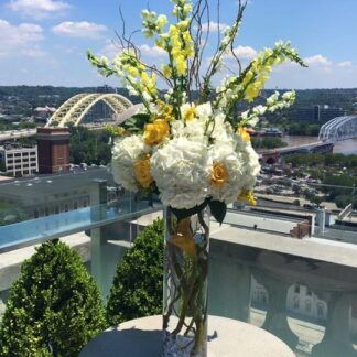 Tall Yellow Centerpiece