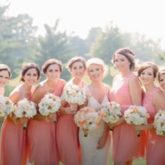 Peach dresses