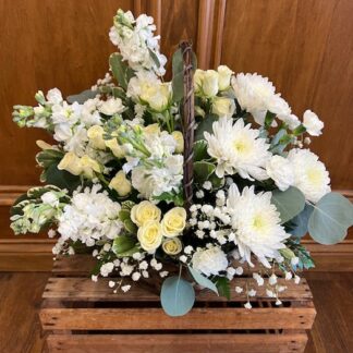 White Peace Basket