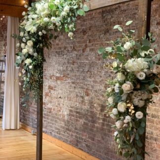 Rustic White Arch Flowers