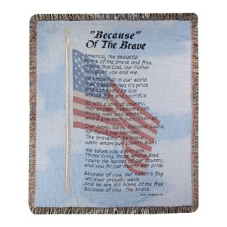 Lutz Memorial Afghan Because of the Brave