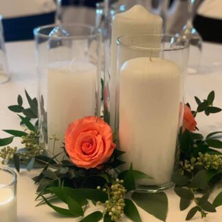 3 Cylinder Candle Centerpiece