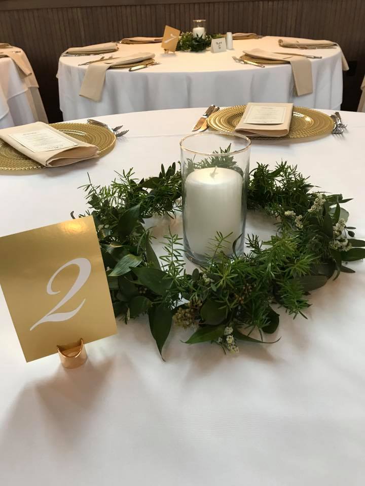 Greenery Candle Ring