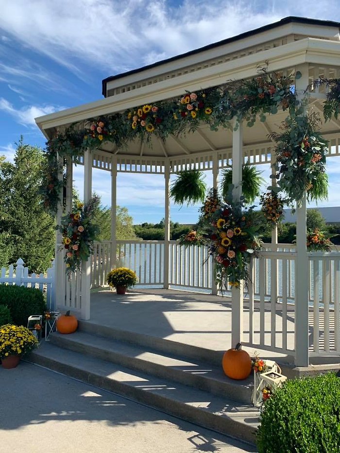 Sunflowers At Savannah Center Gazebo