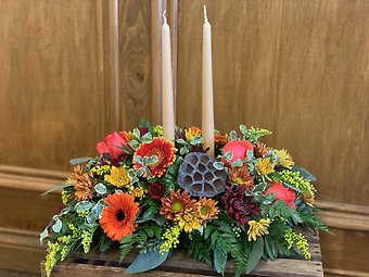 Traditional Thanksgiving Oblong Centerpiece