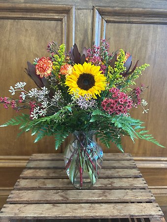 Limited Release! Designer\'s Choice Sunset Harvest Arrangement