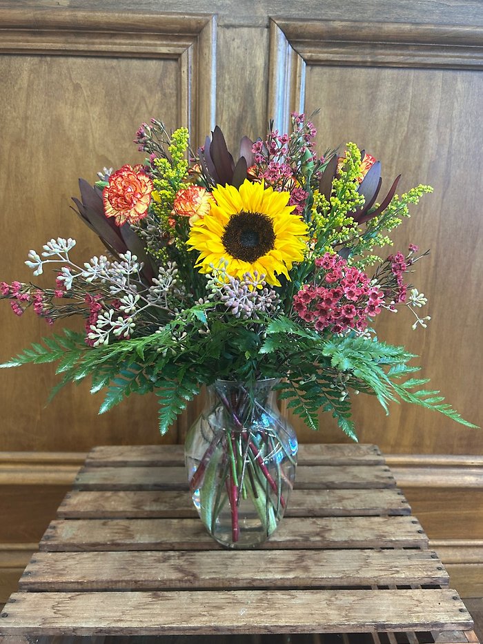 Limited Release! Designer\'s Choice Sunset Harvest Arrangement