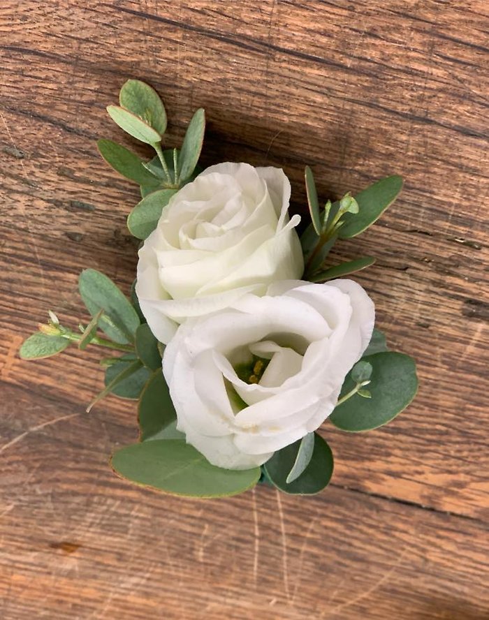 Double Lisianthus Boutonniere