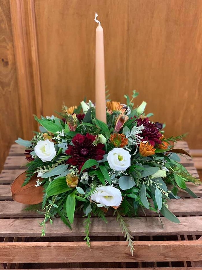Fall Bohemian Round Centerpiece