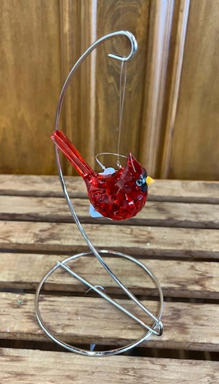 Sitting Crystal Cardinal