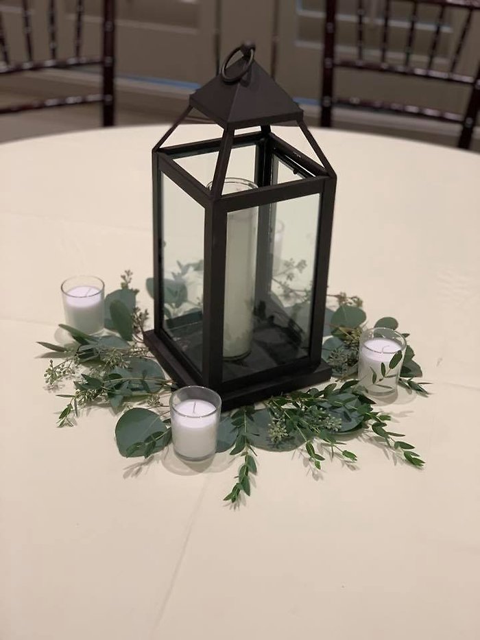 Scattered Table Greenery