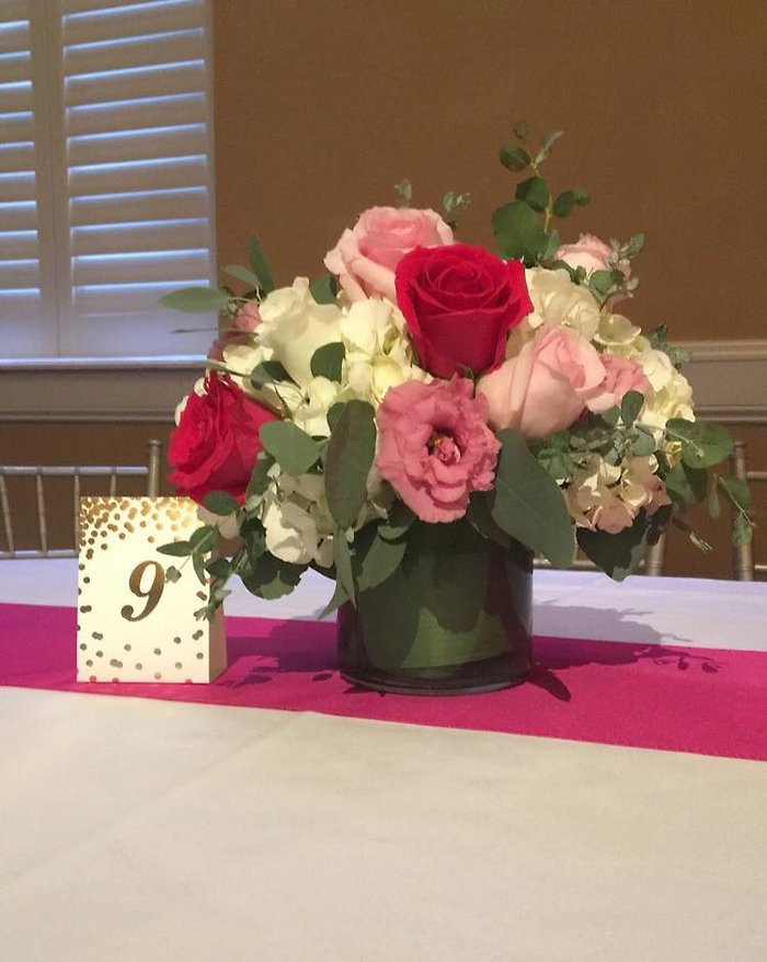 Shades Of Pink Centerpiece