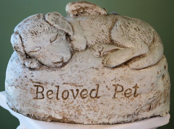 Pet Memorial Stone Dog LMGAPD