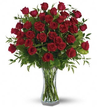 3 Dozen Roses Vased