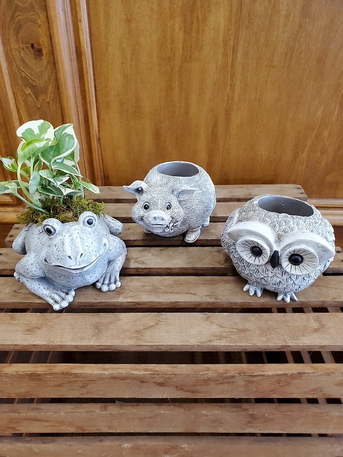 Assorted Animal Planters