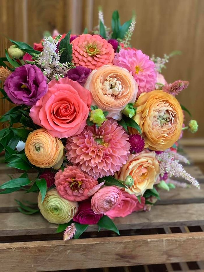 Coral Romance Bouquet