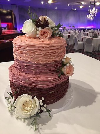 Blush Cake Flowers