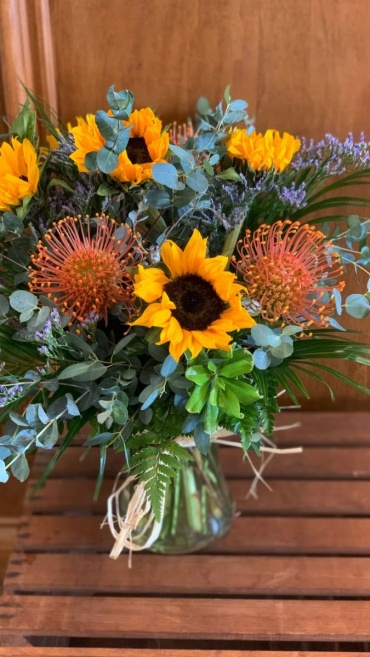 Sunflowers & Protea