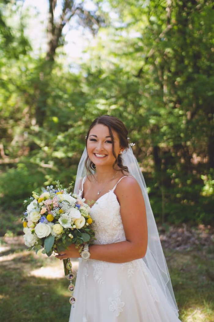 Yellow & Peach Garden Bouquet