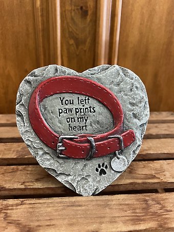 Memorial Heart Pet Stone