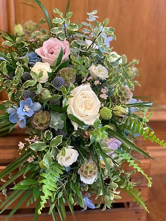 Gathered Garden Bridal Bouquet