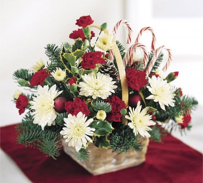 Candy Cane Lane Holiday Basket