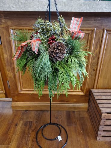 Christmas Hanging Basket